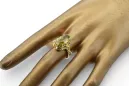 Yellow Peridot 14K Yellow gold Ring Vintage vrc134y